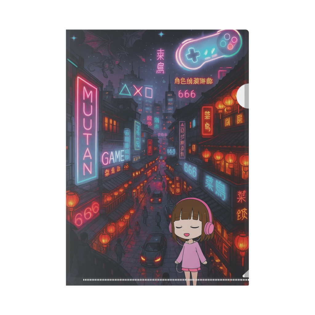 む~たんの世界観クリアファイル