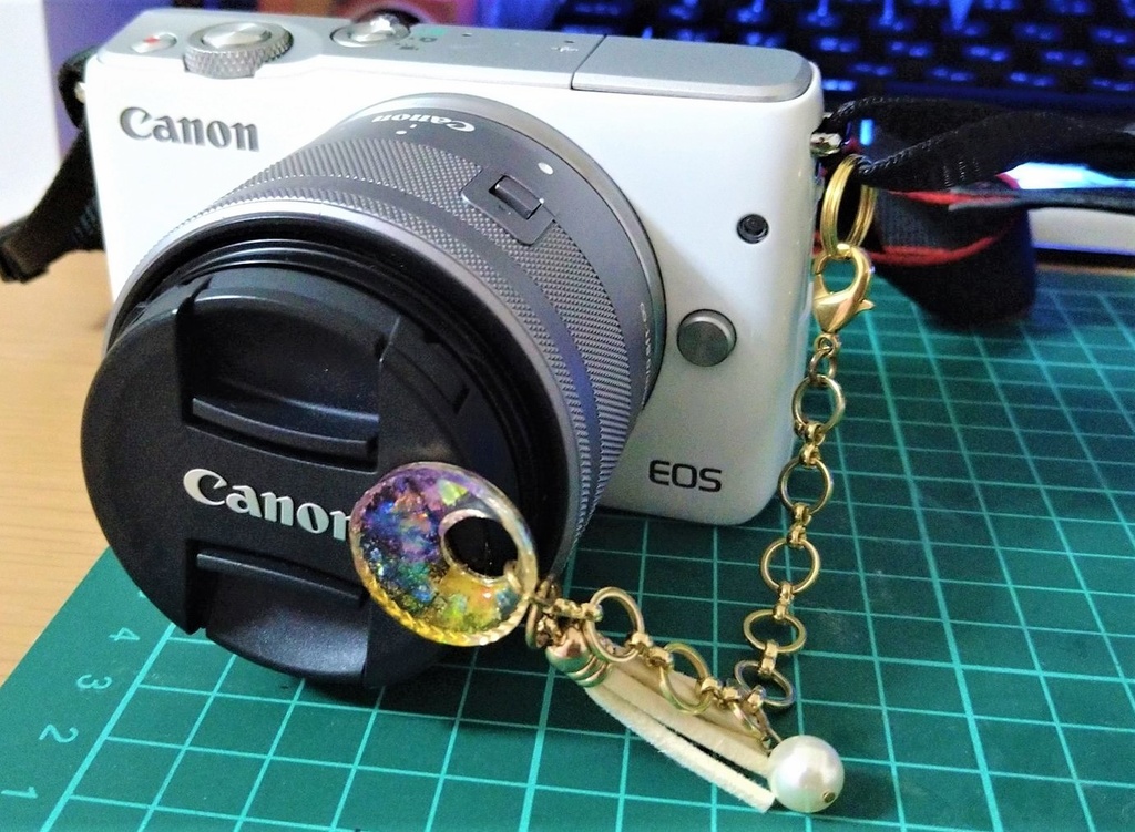 【レジン】レンズキャップ落下防止ストラップ