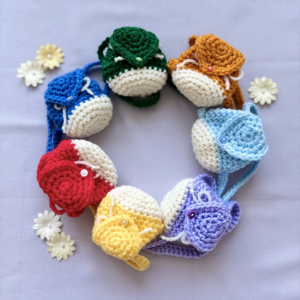 ぬいぐるみ用　ミニリュック（7色）