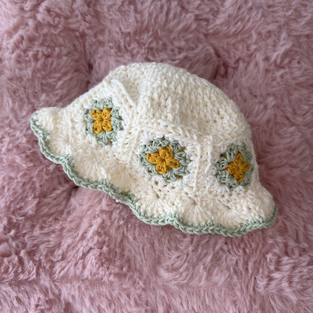 ぬい用　フラワーハット(Mサイズ)