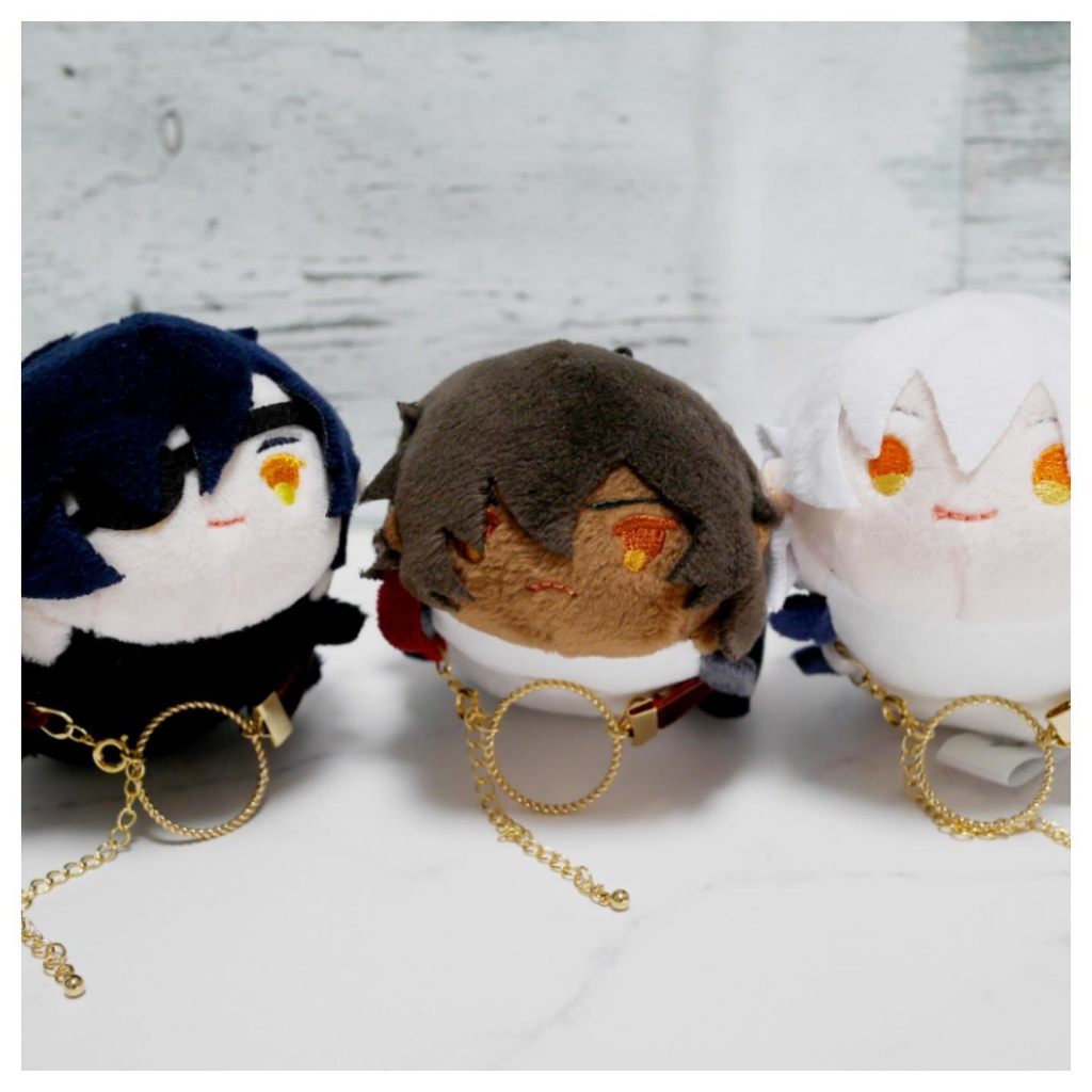 もちマスが自立する&手の甲に簡単に乗るリボンハーネス(リングつき)