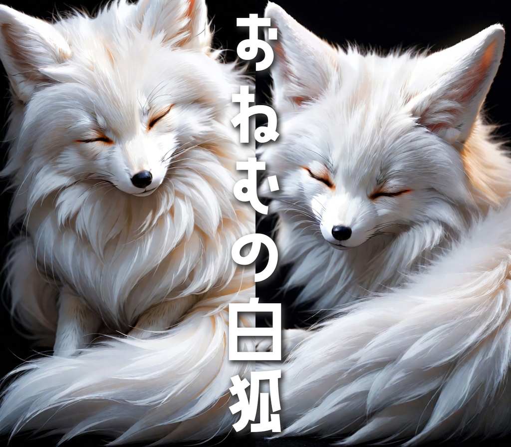 おねむの白狐（40枚）