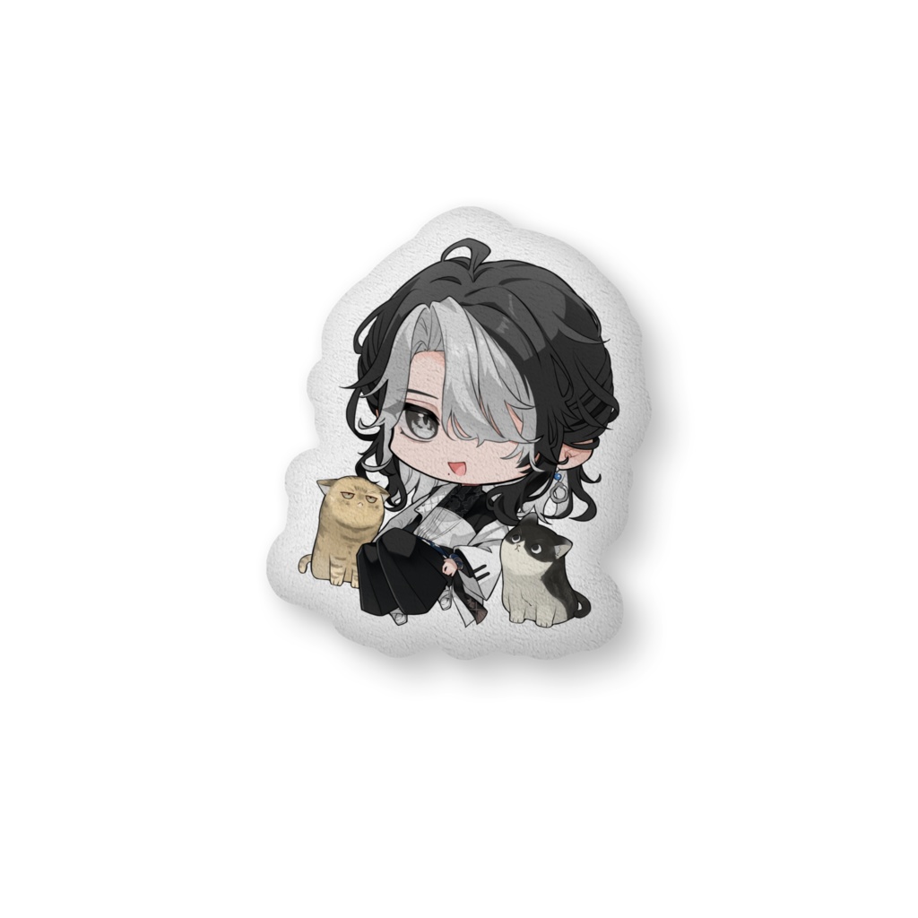 斑目さとり ふかふかクッション SD with猫's