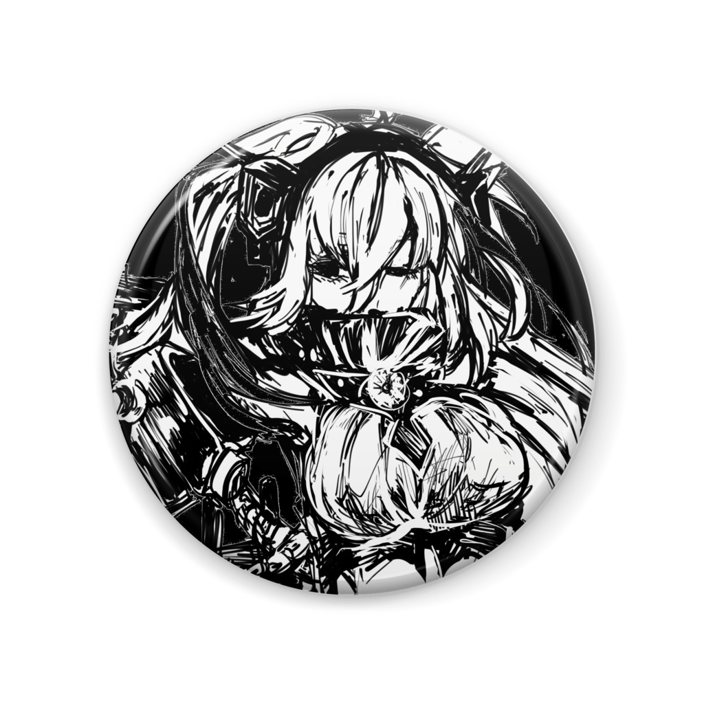 深海武蔵缶バッジ