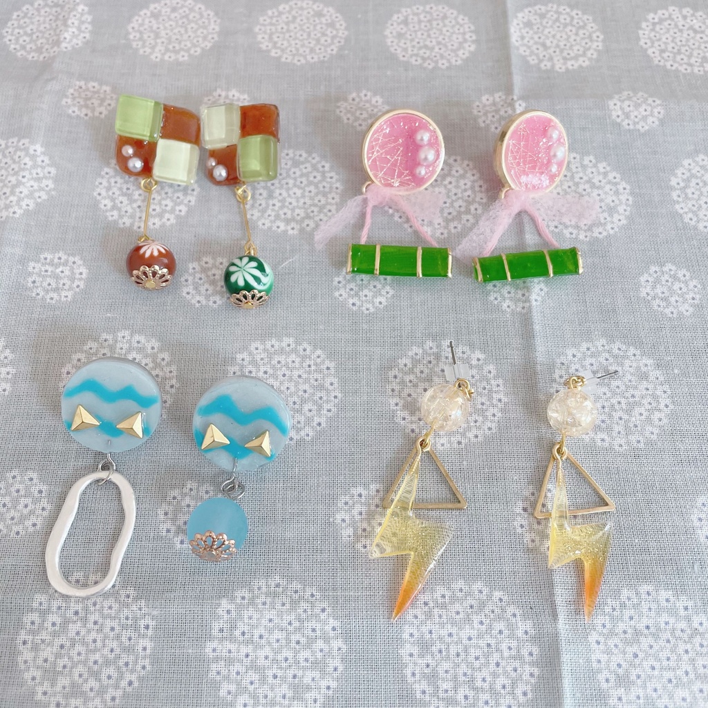 ☽* 鬼滅の刃 かまぼこ隊耳飾り ☽*