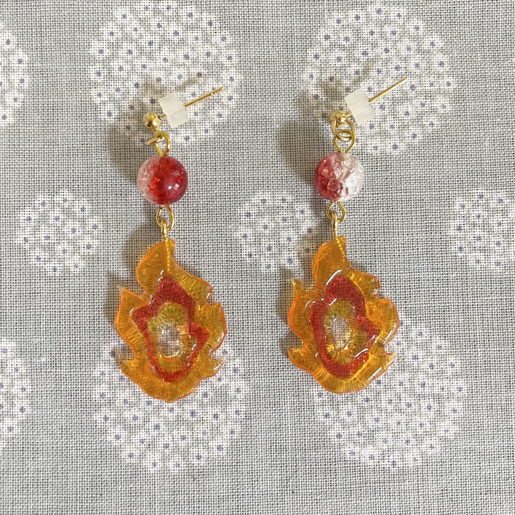 ☽ 鬼滅の刃 煉獄杏寿郎ピアス ☽