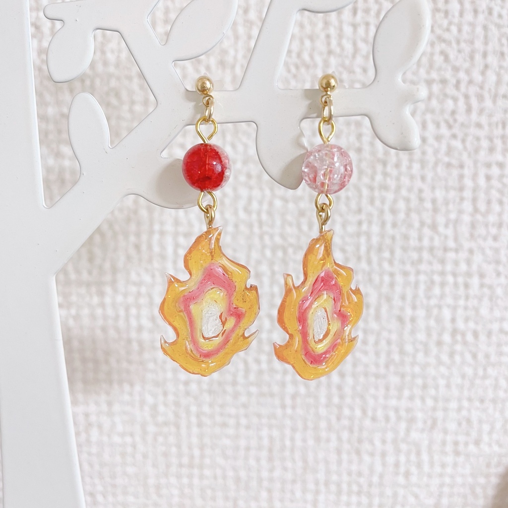 ☽ 鬼滅の刃 煉獄杏寿郎ピアス ☽