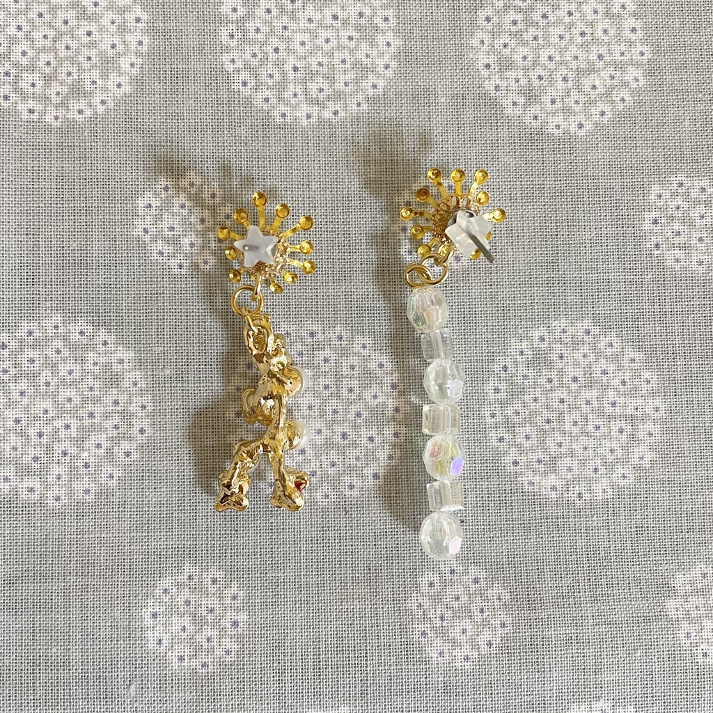 ☽ 鬼滅の刃 宇髄天元耳飾り ☽