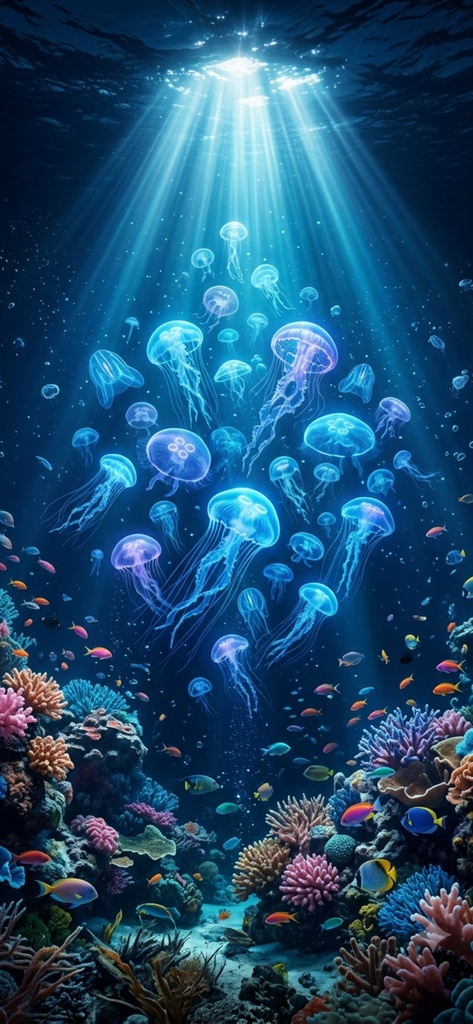 【AI壁紙】神秘の自然シリーズ 全5枚セット MYSTICAL NATURE WALLPAPER SET - 5designs
