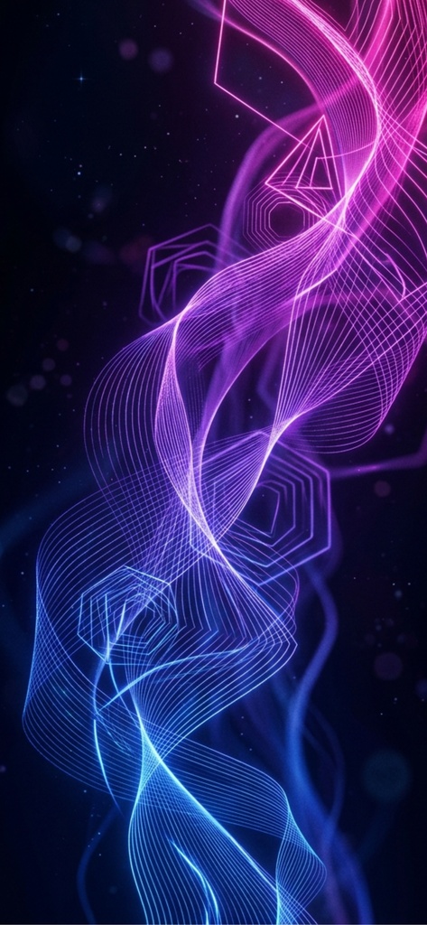 【AI壁紙】抽象ネオンシリーズ 全5枚セット ABSTRACT NEON WALLPAPER SET - 5designs