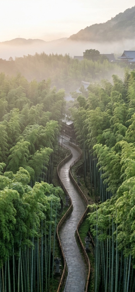 【AI壁紙】絶景空撮・日本編 全5枚セット JAPAN AERIAL VIEW WALLPAPER SET
