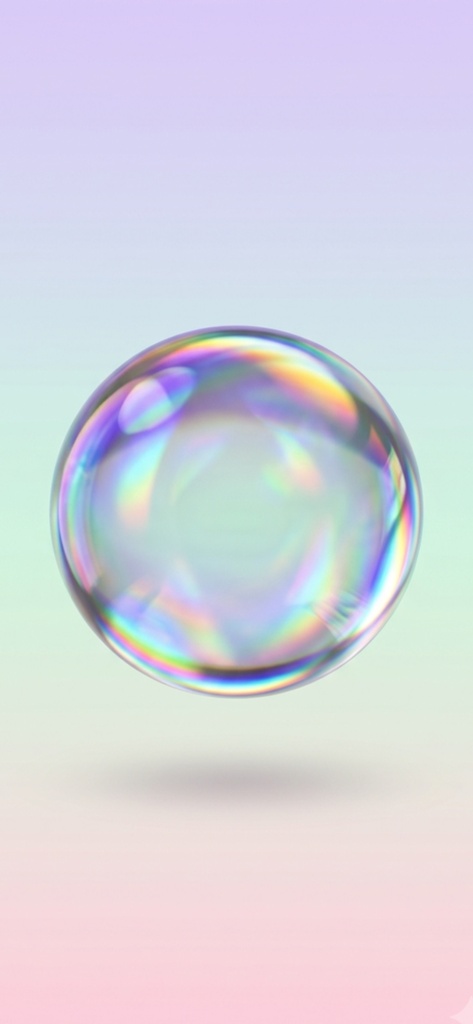 【スマホ壁紙】虹色ホログラフィック 全5種セット｜AI生成 高画質 縦長壁紙　Rainbow Holographic Set of 5