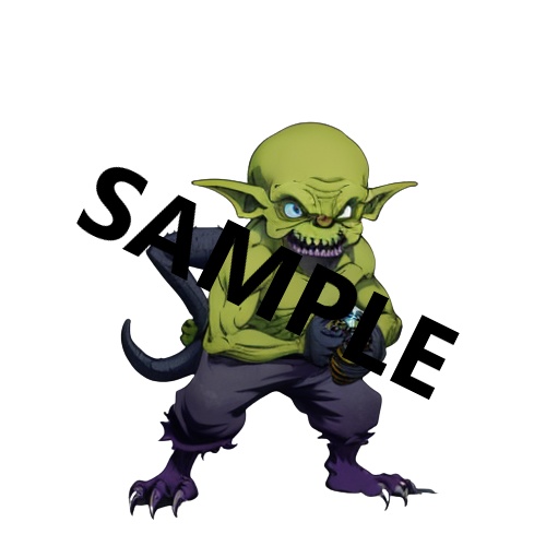 モンスター【ゴブリン・小鬼40体パック】 RPGツクール ラノベ サウンドノベル 素材集 イラスト集