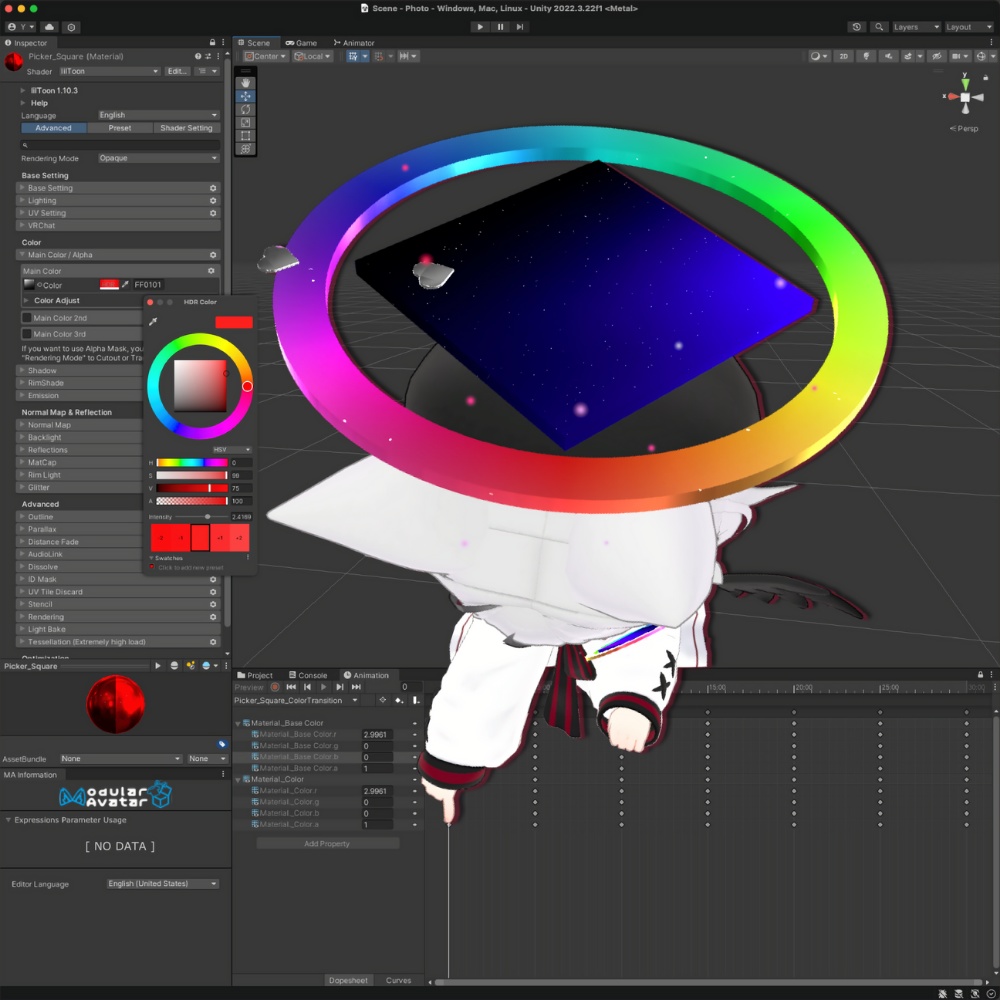【FREE - MA対応】うごく!からーぴっかー