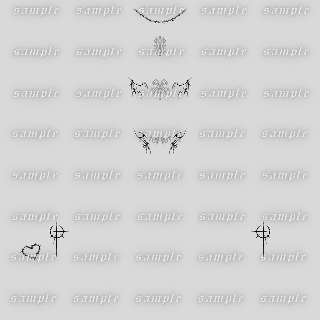 【Shinra/森羅】BodyTattooTexture2
