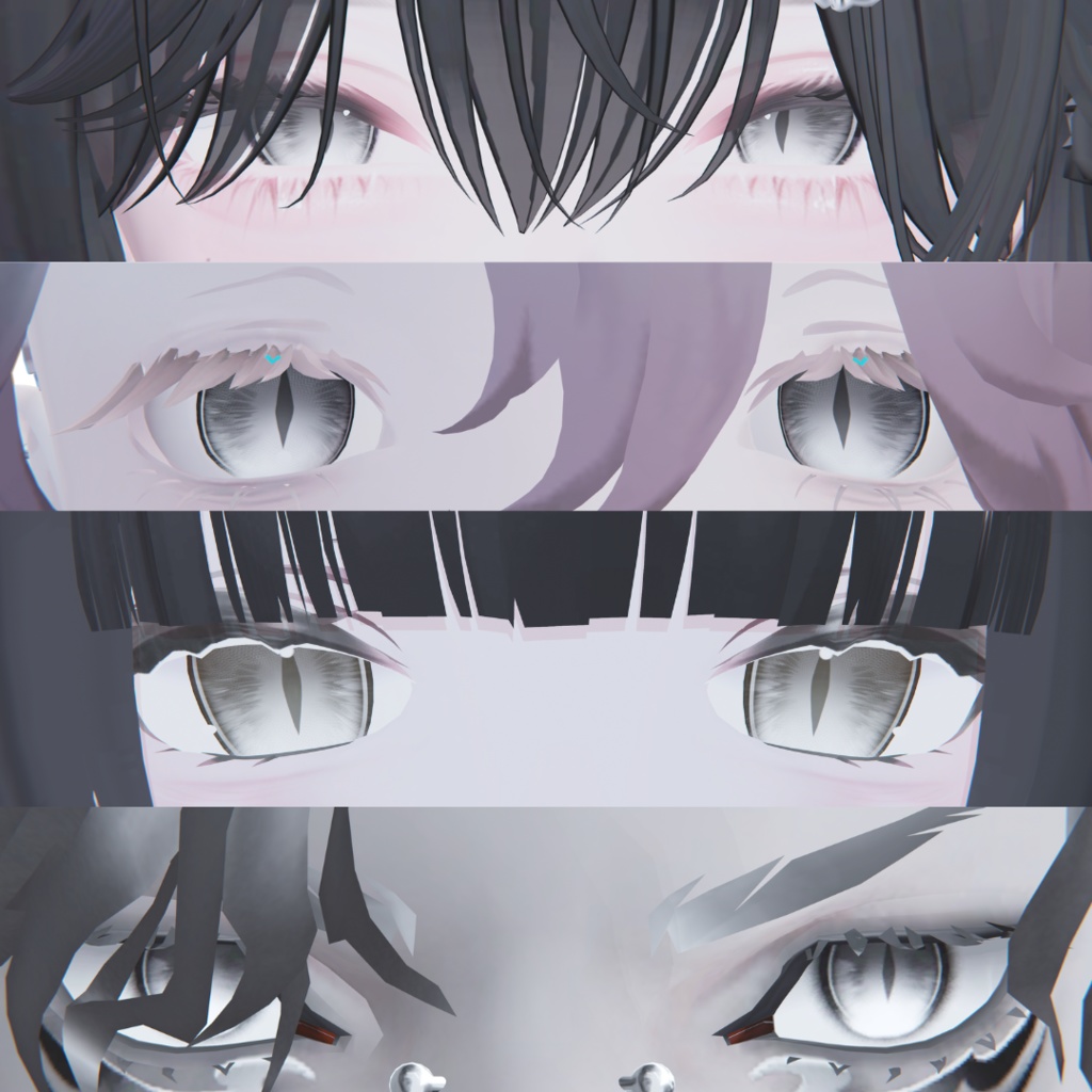 【4アバター対応】cooleyeTexture