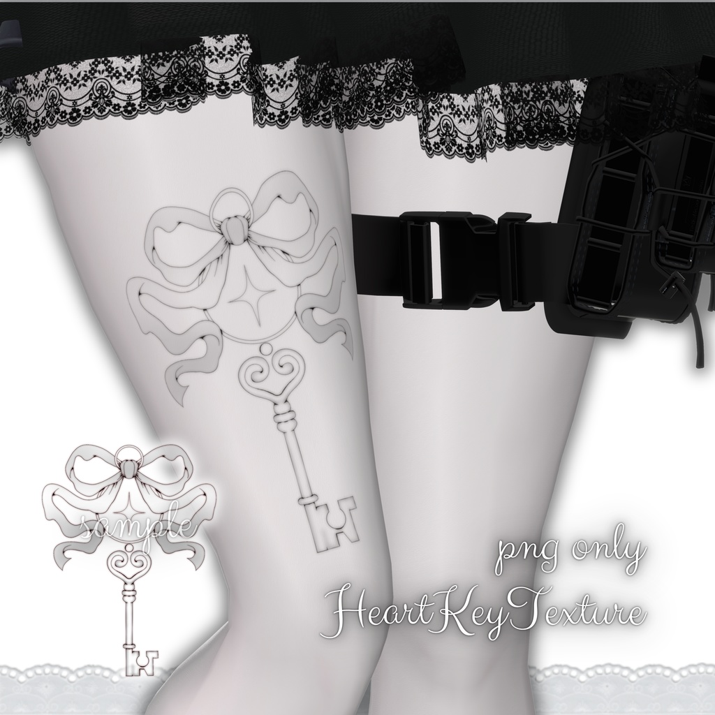 HeartKeyTattooTexture