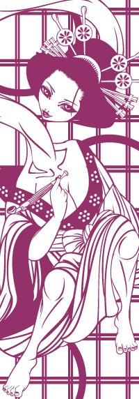 妖怪「ろくろ首」手ぬぐい