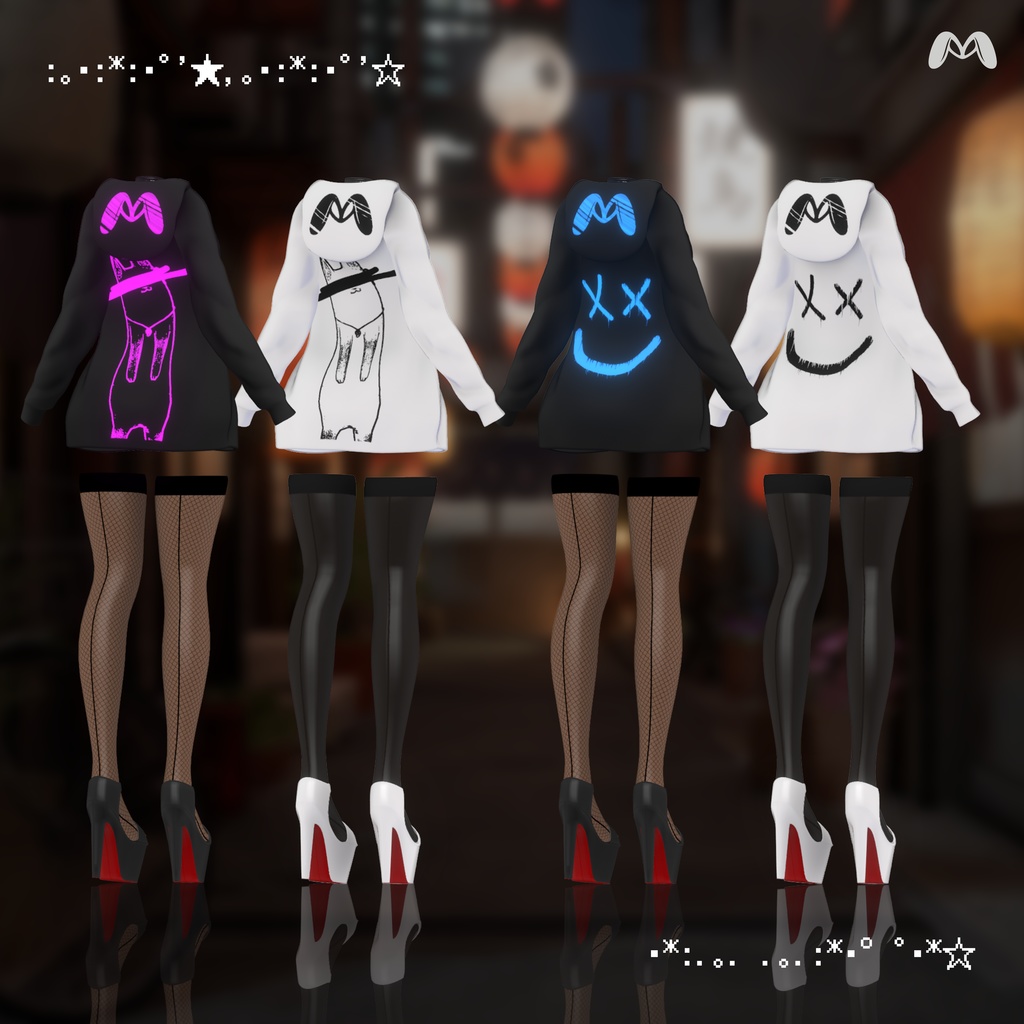 【☆FE☆】After Dark Hoodie【8アバター対応】