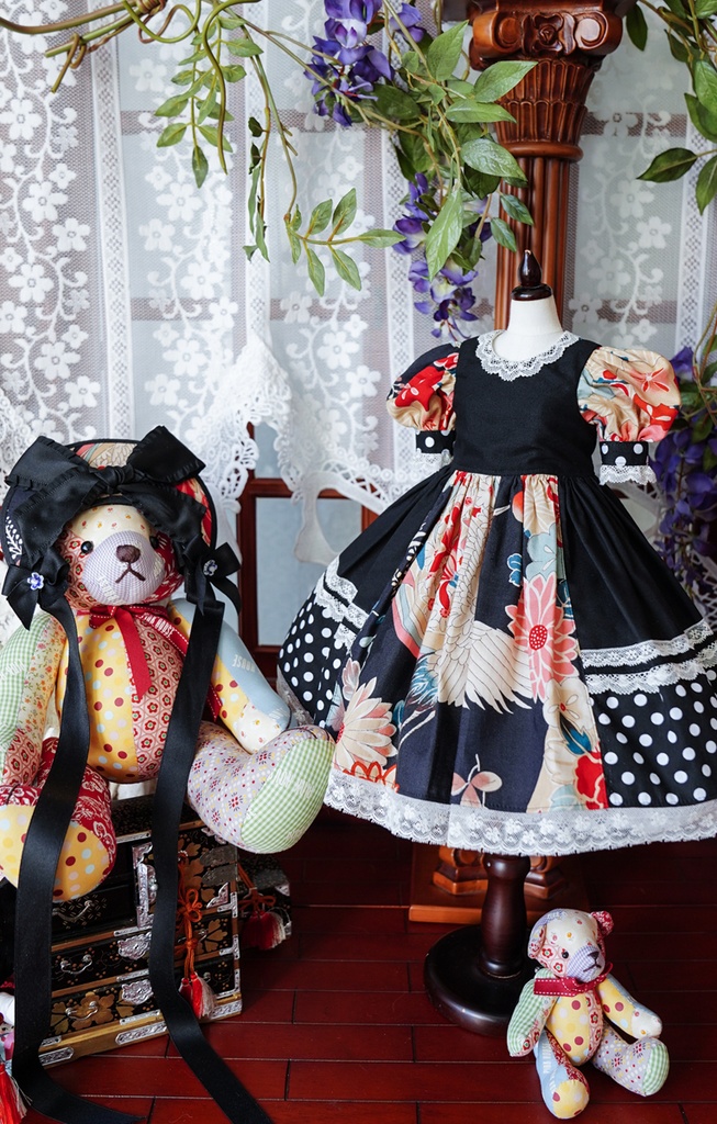 SD少女 文化人形風ドレスセット【鶴の舞】