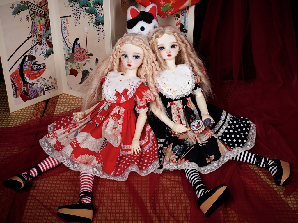 SD少女 文化人形風ドレスセット【鶴の舞】