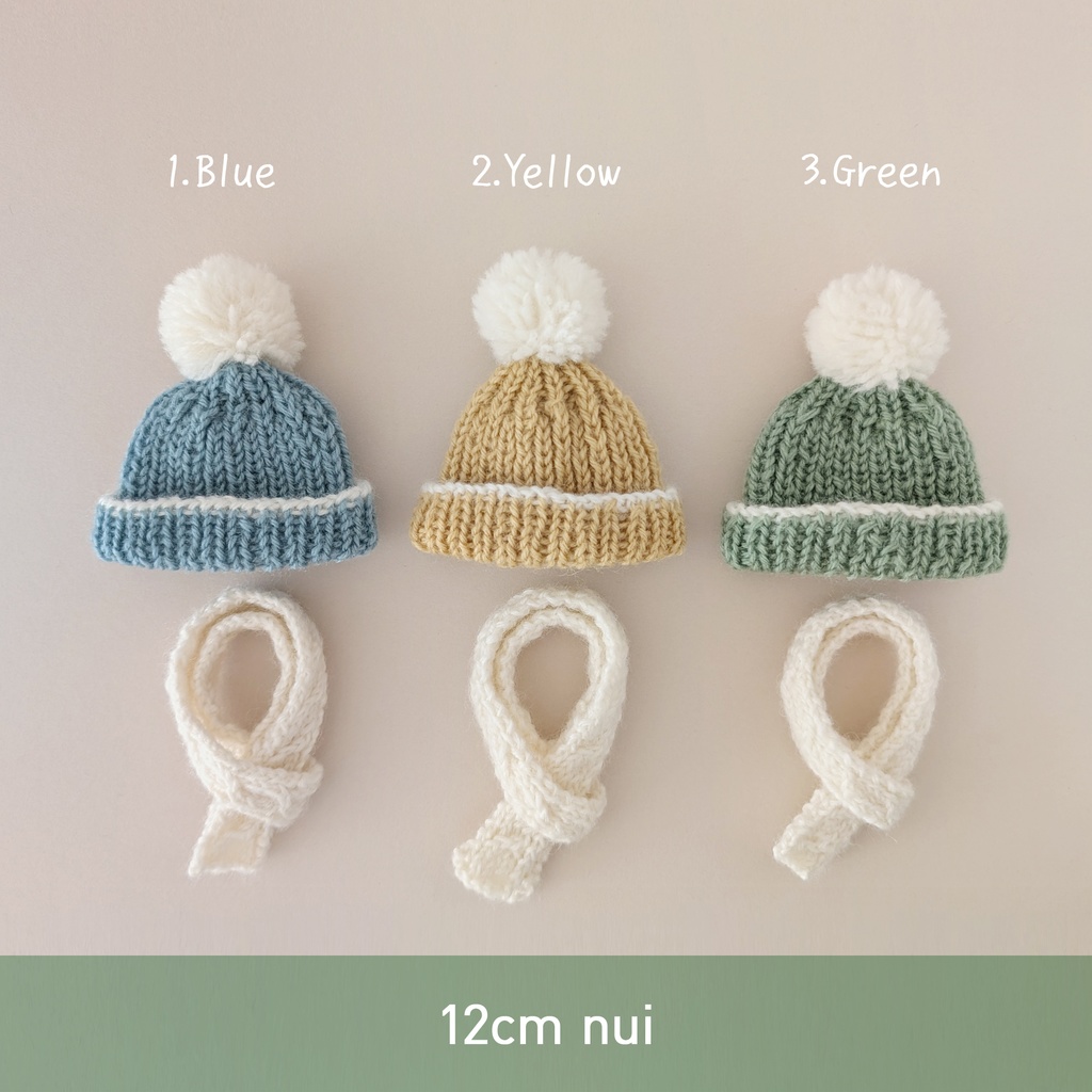 【12cm】ニット帽＆マフラーセット①