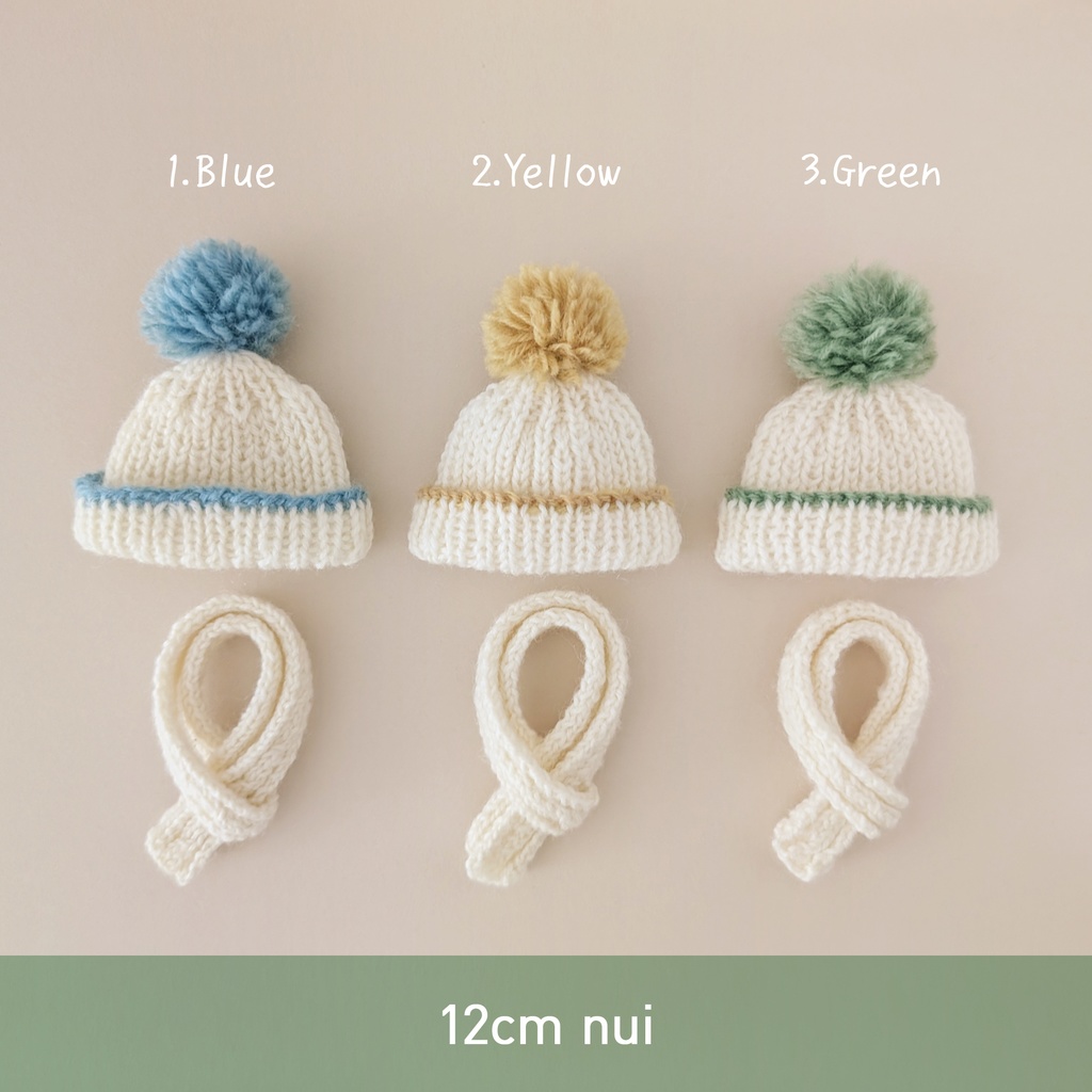 【12cm】ニット帽＆マフラーセット②