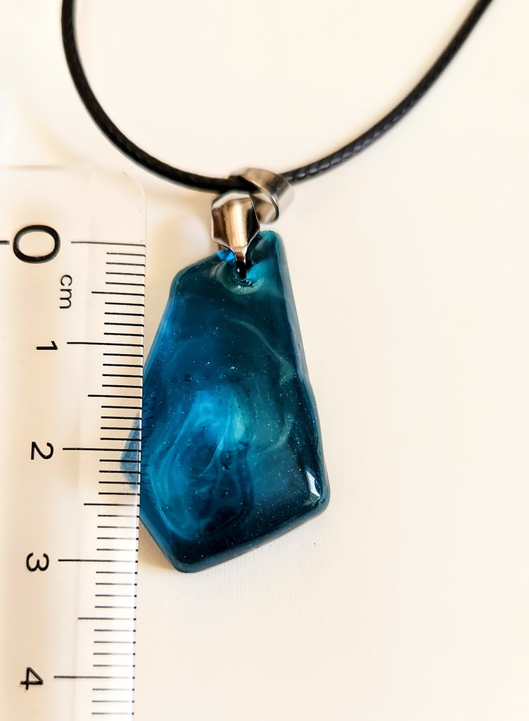 ネックレス ドラゴンブルー レジン