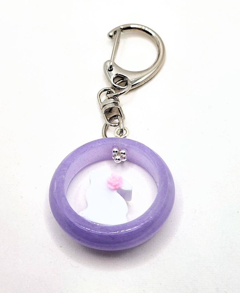 うさぎ キーホルダー レジン