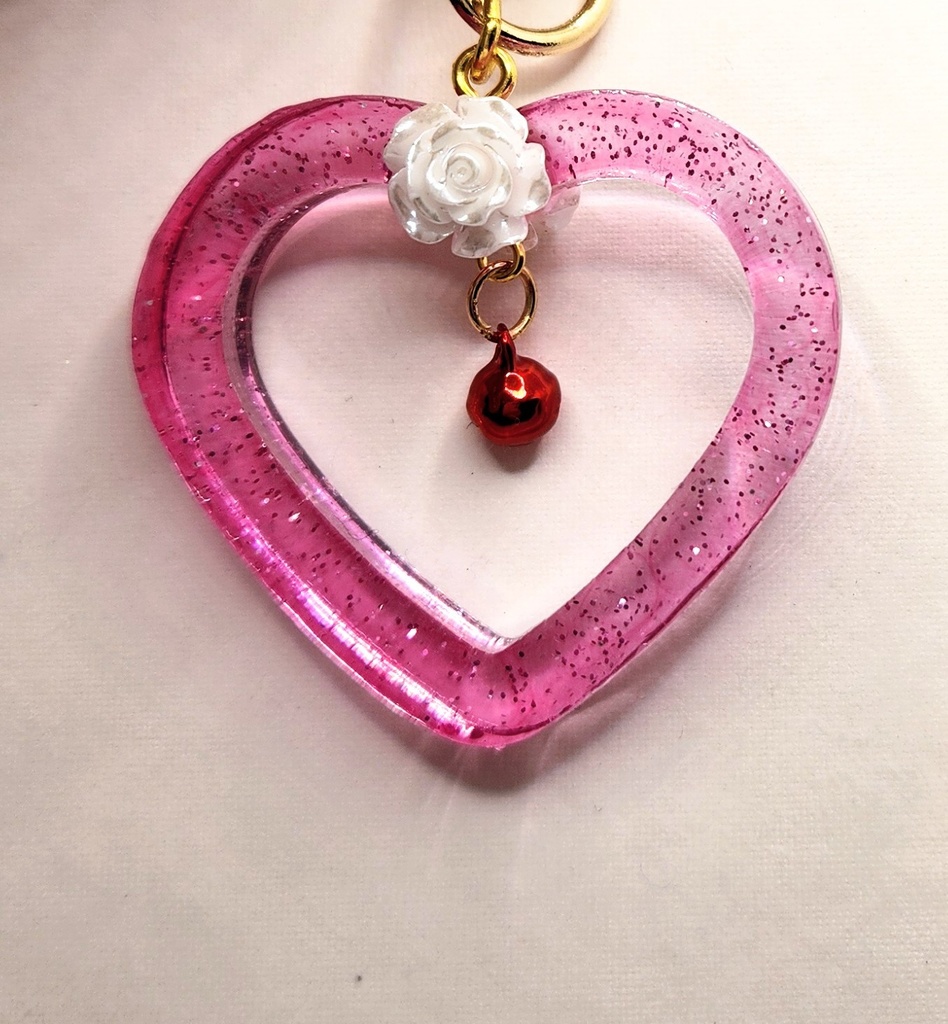ハート レジン キーホルダー