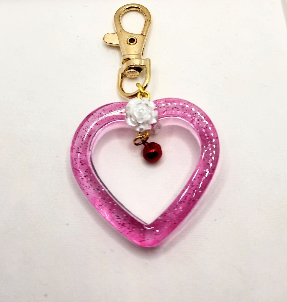 ハート レジン キーホルダー