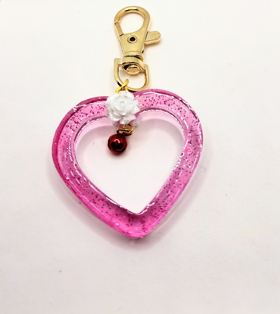 ハート レジン キーホルダー