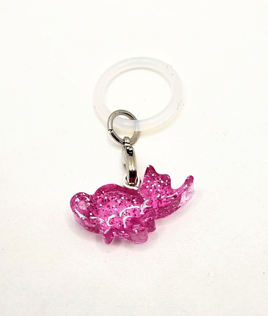 ピンクの猫 レジン ペットボトルマーカー