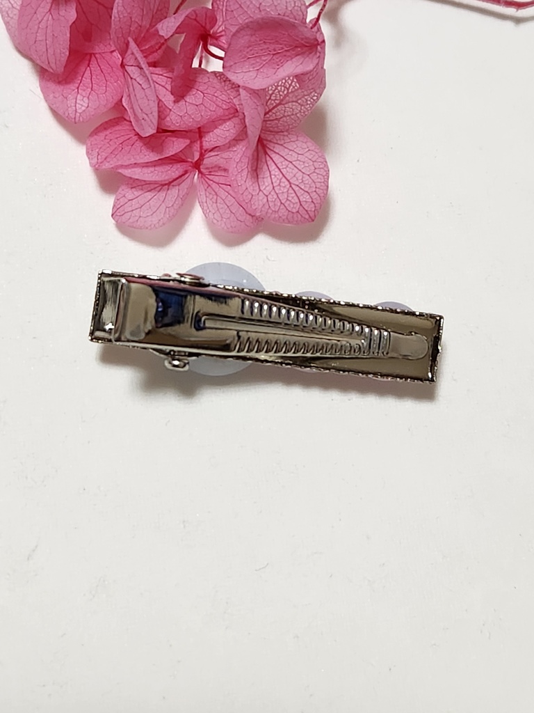 レジン キラキラヘアクリップ