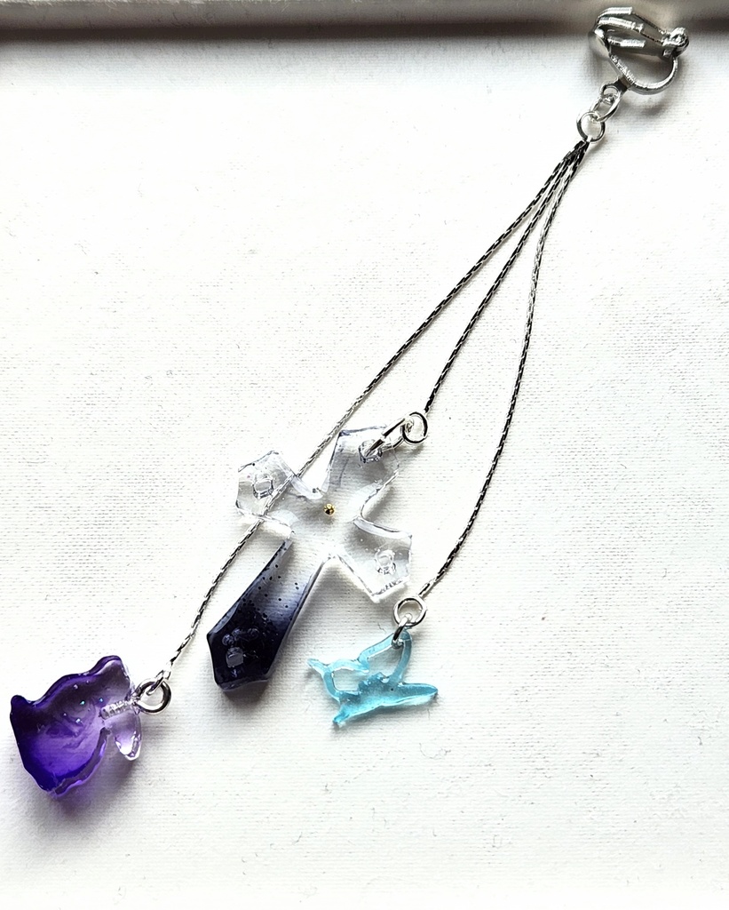 レジン 片耳イヤリング