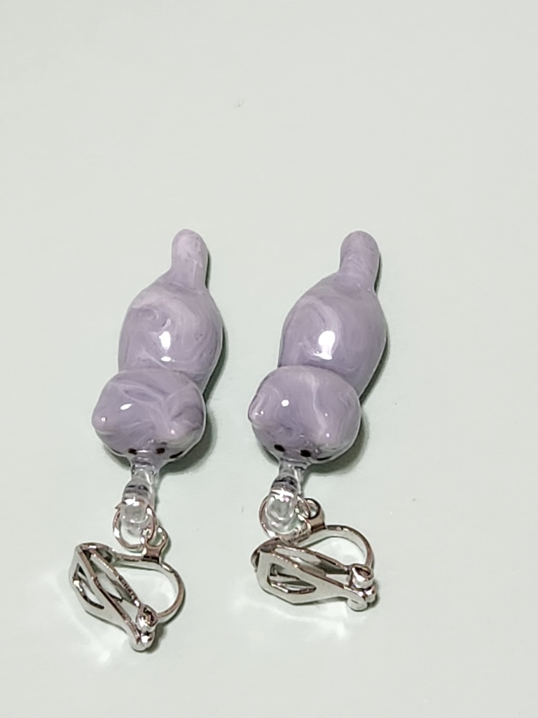 レジン 猫 イヤーアクセサリー