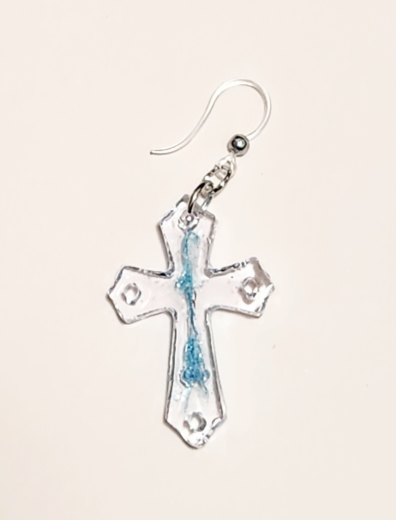 レジン ピアス 十字架
