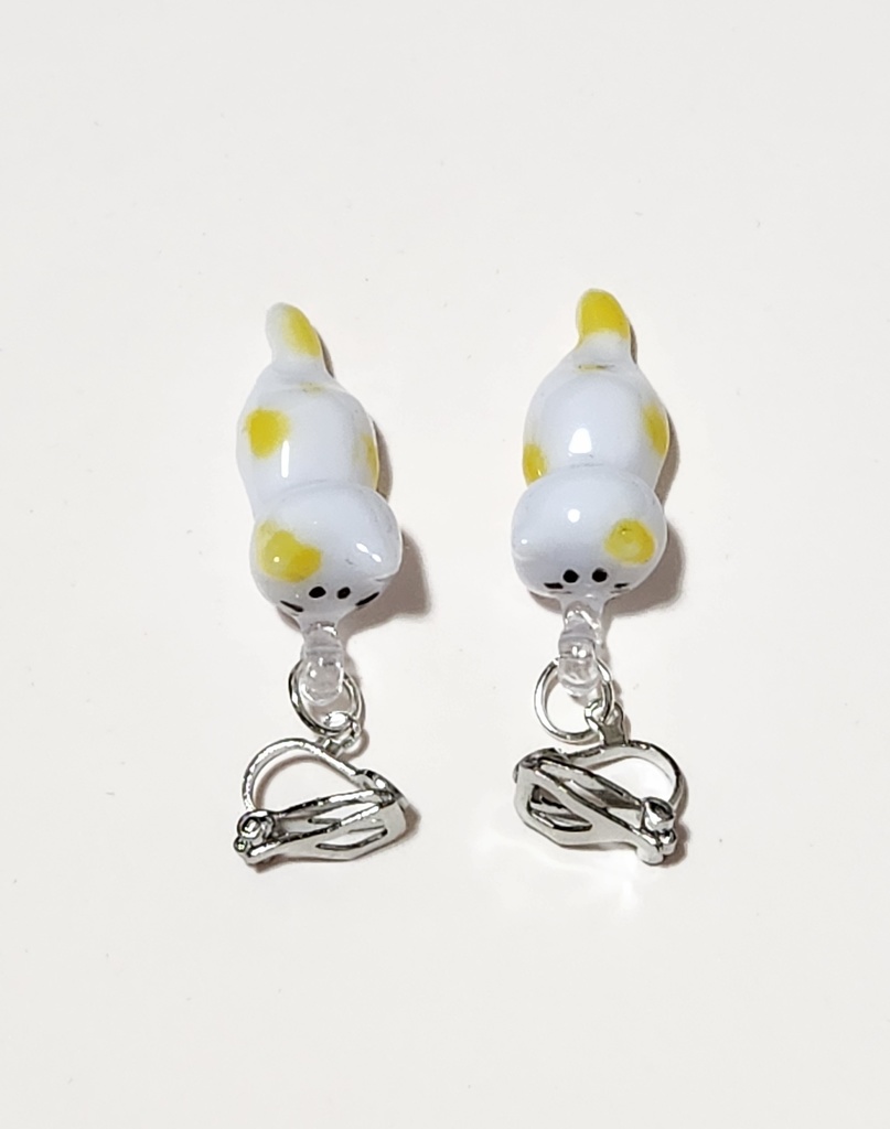 レジン 猫 イヤーアクセサリー