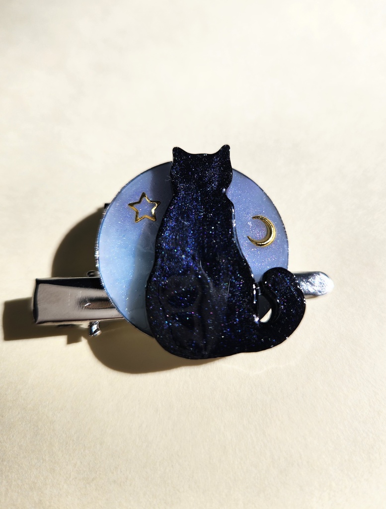 レジン 猫 コサージュピン