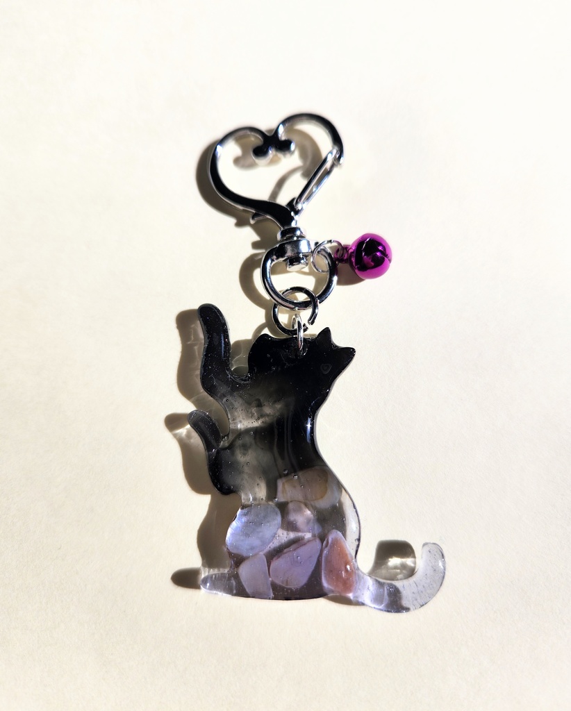 レジン 猫 キーホルダー