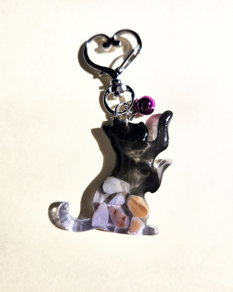 レジン 猫 キーホルダー