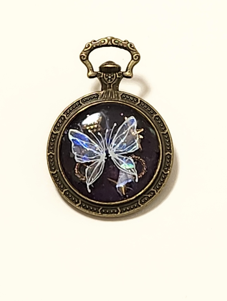 レジン 蝶々 ペンダントトップ