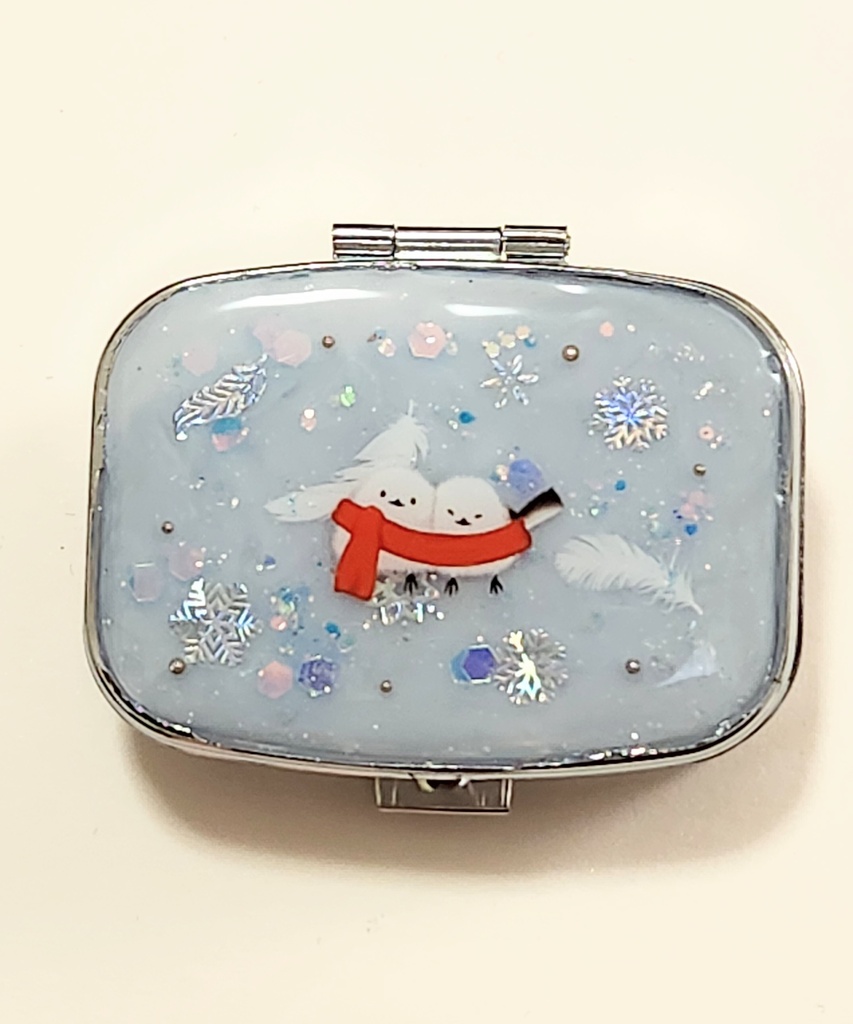 レジン シマエナガ 小物入れ