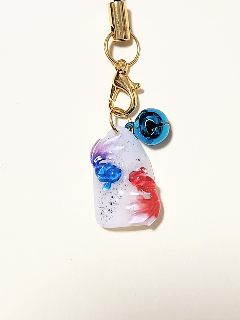 ネイルチップチャーム 金魚 ストラップ