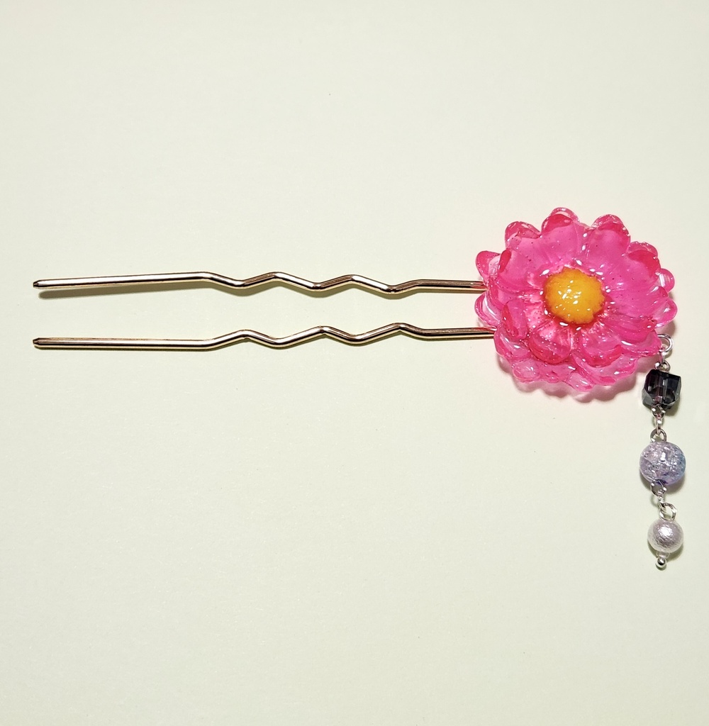 レジン 花かんざし