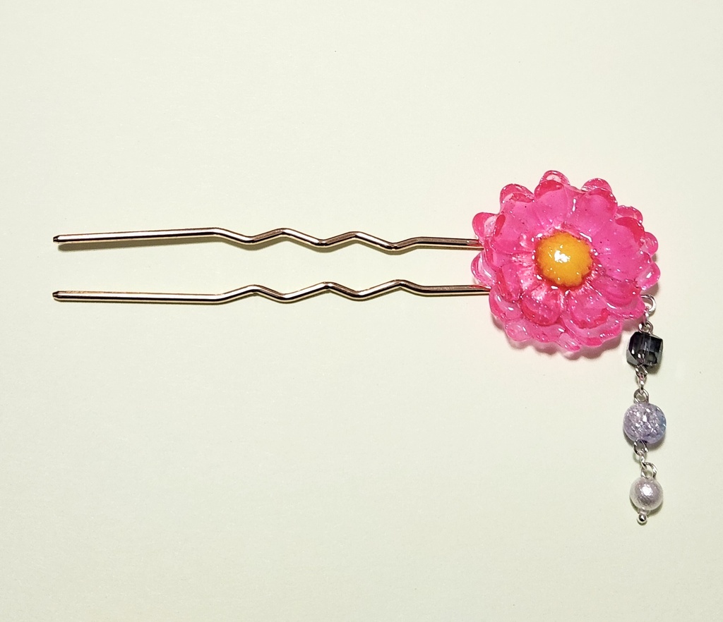 レジン 花かんざし
