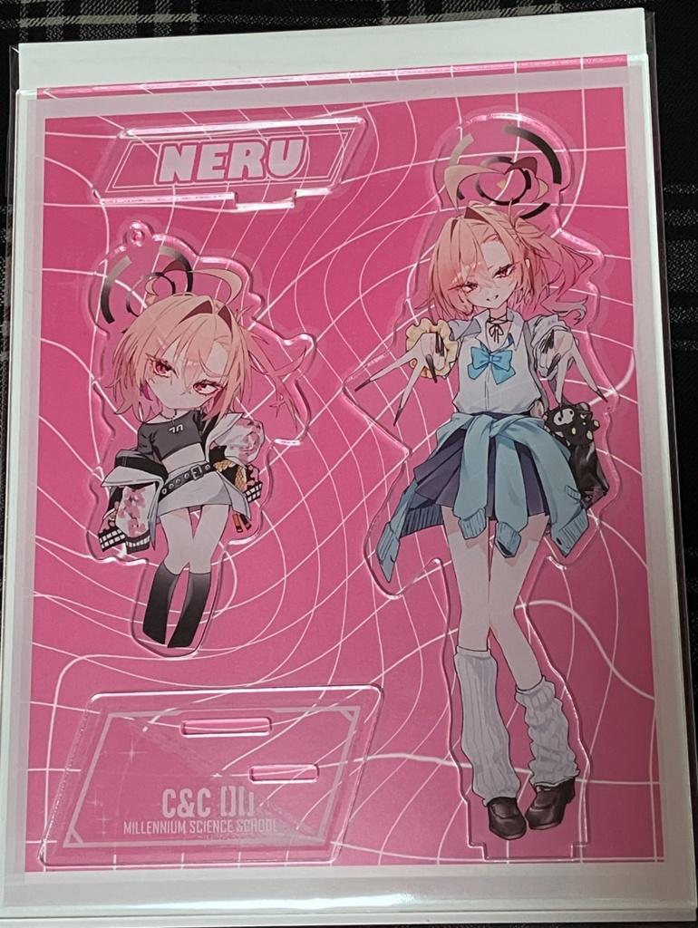 【受注生産】美甘ネル(ギャル) フレーム付きアクリルスタンド+おまけステッカー(受注期間11/9~11/23)