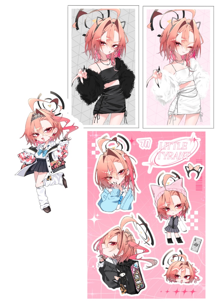 【受注生産】美甘ネル(ギャル)ステッカー/シールセット(受注期間11/12~11/23)