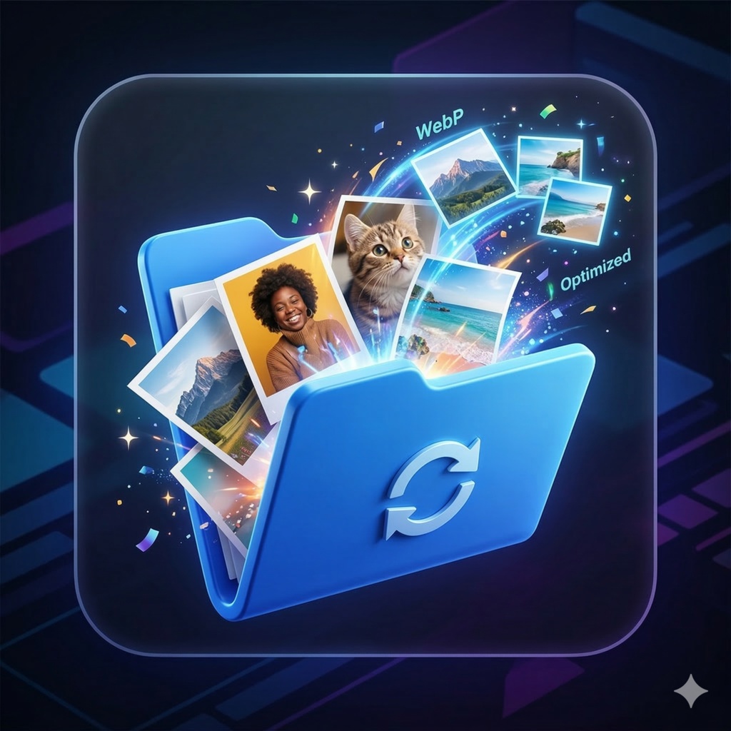 【WebP対応】画像一括リサイズ&形式変換ツール|Pythonソースコード【改変・再配布自由】