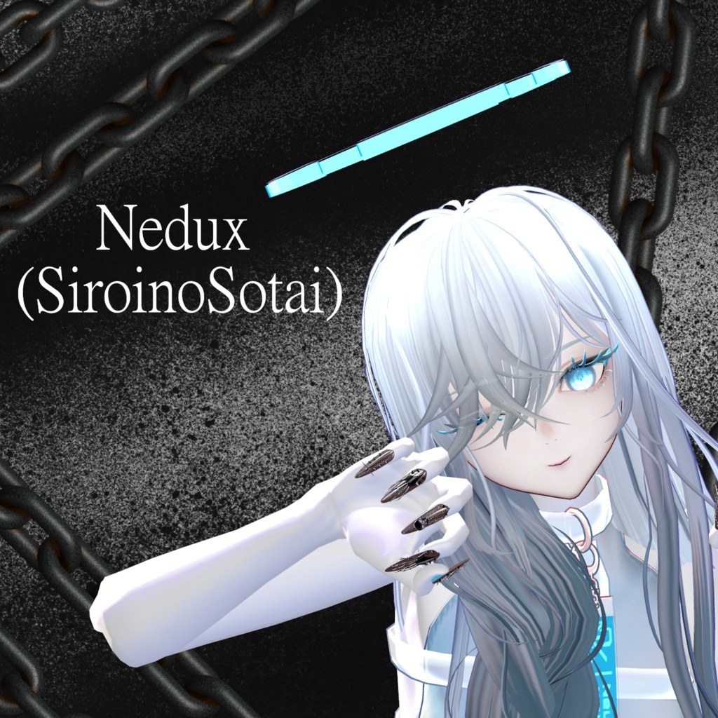 【10アバター対応】SKULL CHAIN NAIL